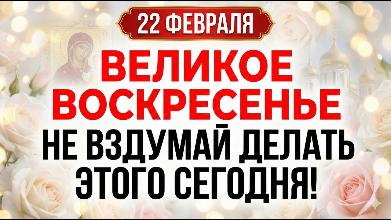 22 февраля Прощеное воскресенье. Что нельзя делать 22 февраля. Строжайшие запреты