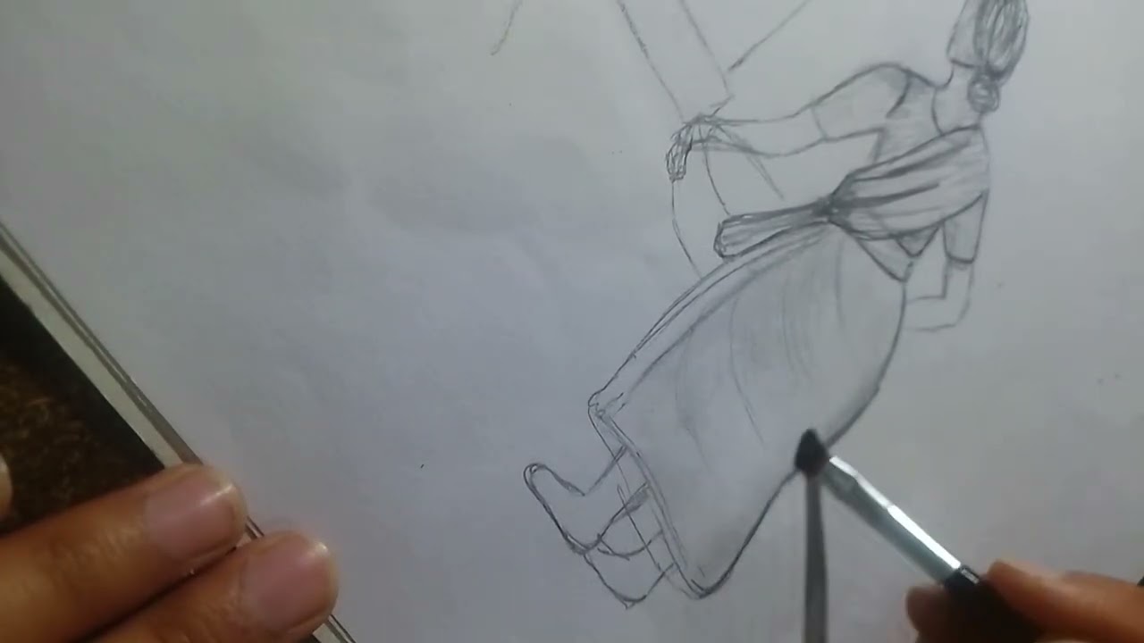 Vilage women..easy tutorial..👩‍🎨🖌️