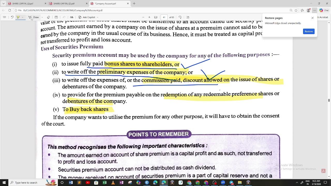 Class 12 Commerce | Accounting for share capital-Revision