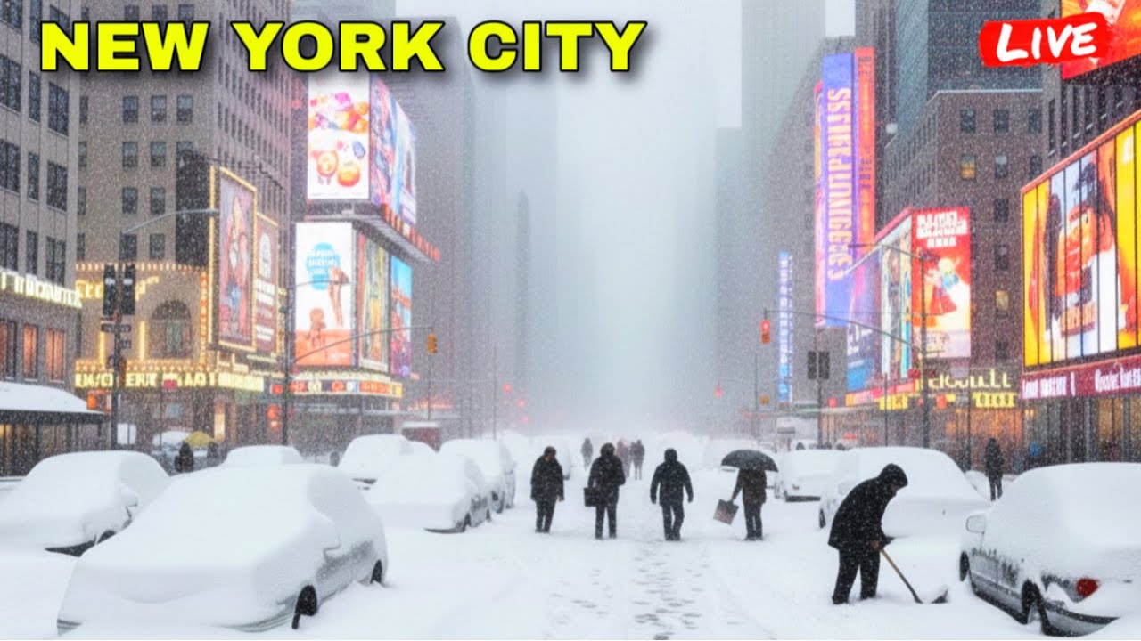 IRL New York City Snow Storm Aftermath in Manhattan Saturday (27th December 2025)