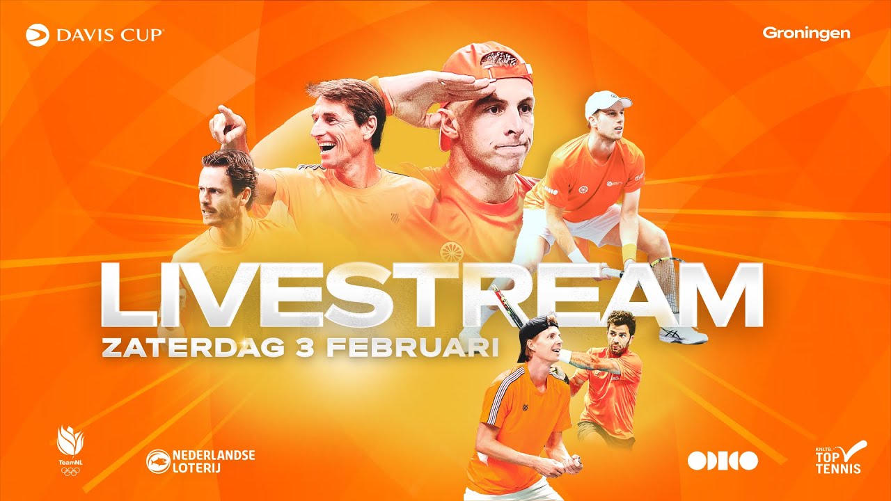 Livestream Davis Cup Qualifiers in Groningen: zaterdag 3 februari | KNLTB