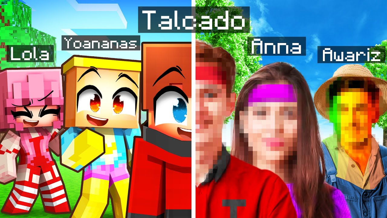 Mes amis deviennent 100% réalistes sur Minecraft !