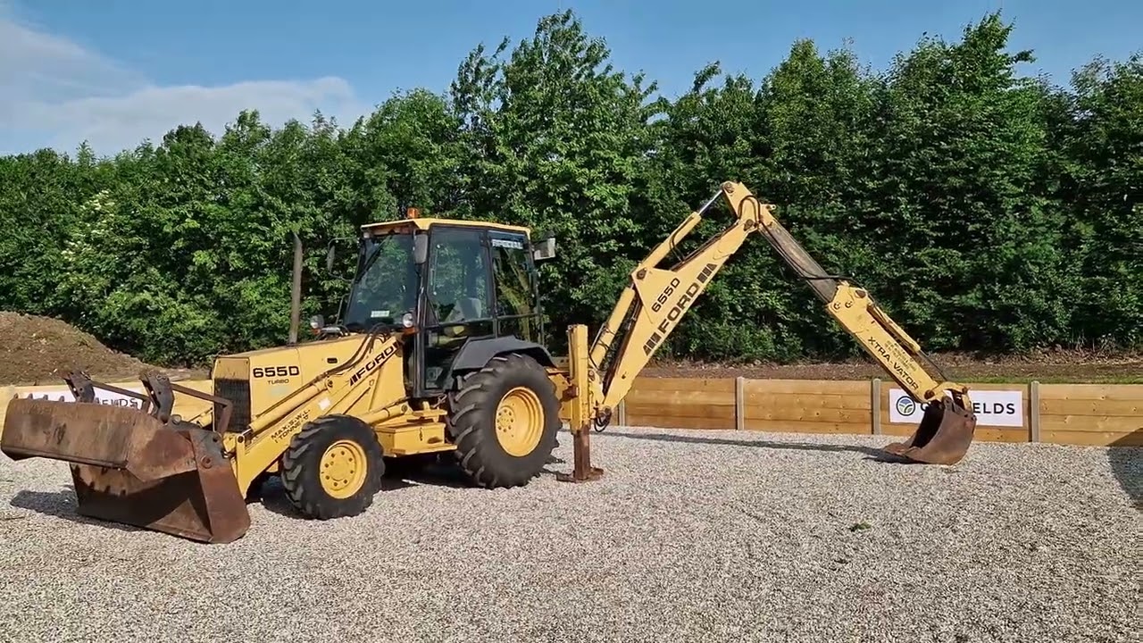 1992 Ford 655D Turbo digger loader  walkround and demonstration 24363