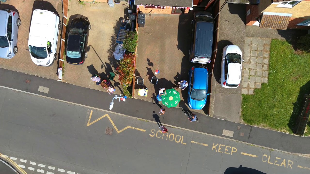VE Day 75, Burnham-on-Crouch from the air