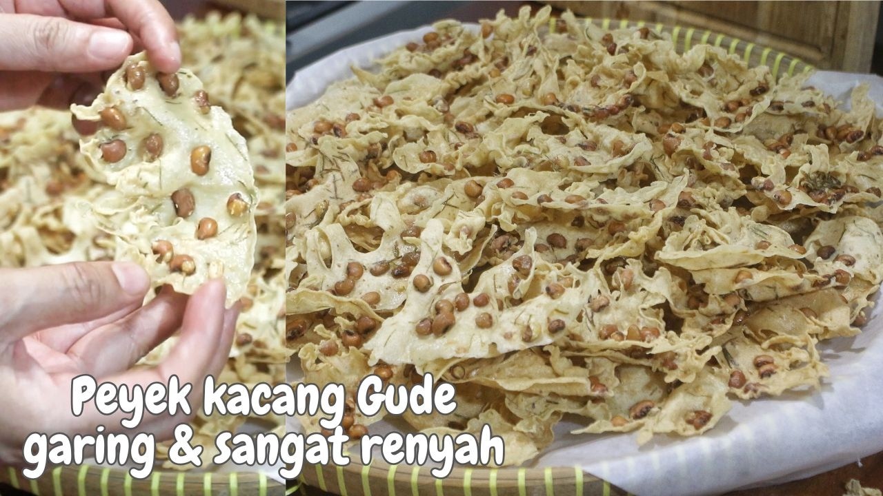Petama bikin peyek kacang gude, garing dan sangat renyah