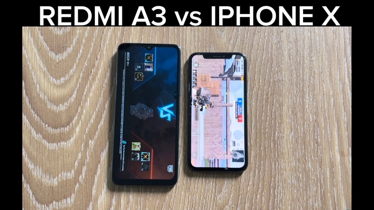 iPhone X vs Redmi A3 - Speed Test (4K)