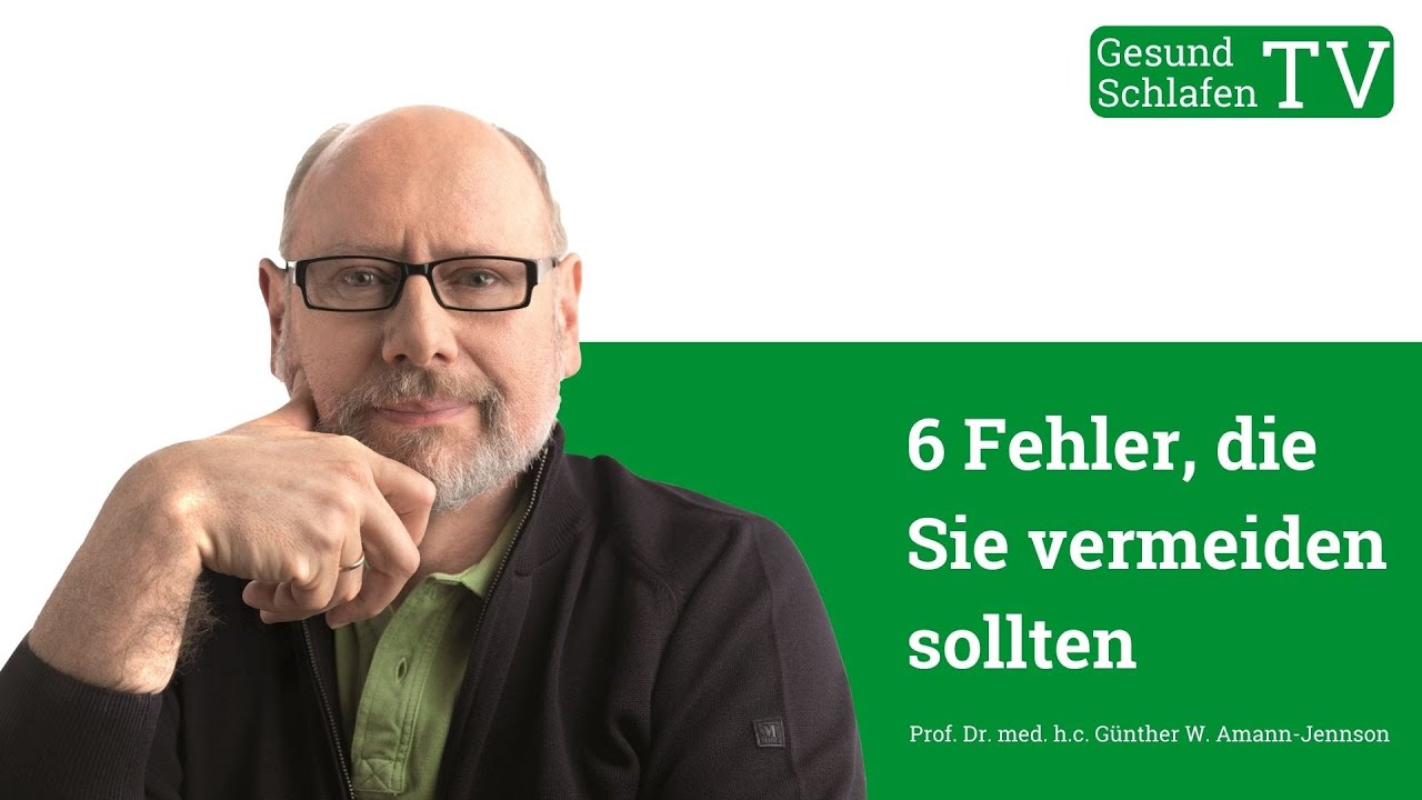 Vermeiden Sie diese 6 Faktoren und Sie schlafen gesund!