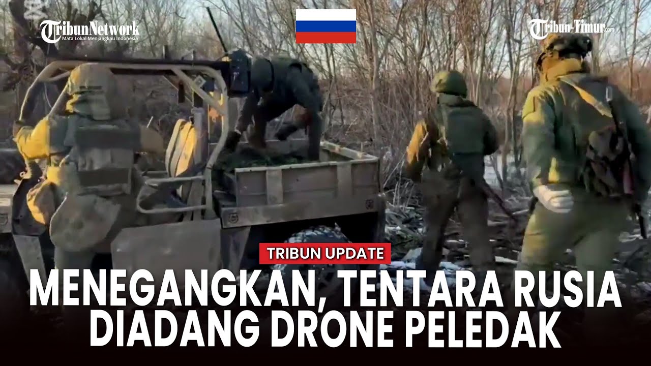Kendaraan Tentara Ukraina Ditembaki Satu Persatu oleh Amunisi Peledak Rusia