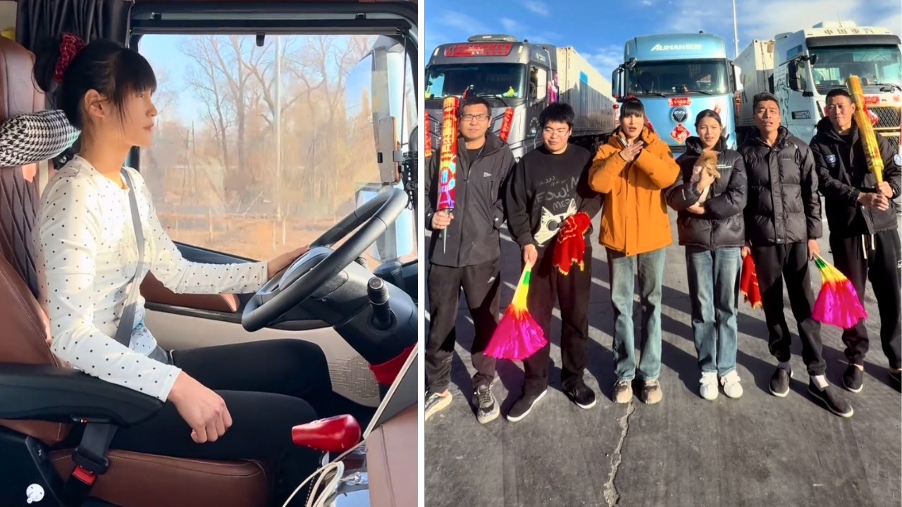 Female Truck Driver Xu Yingying Hauling Cargo & Celebrating Spring Festival on the Road with Family