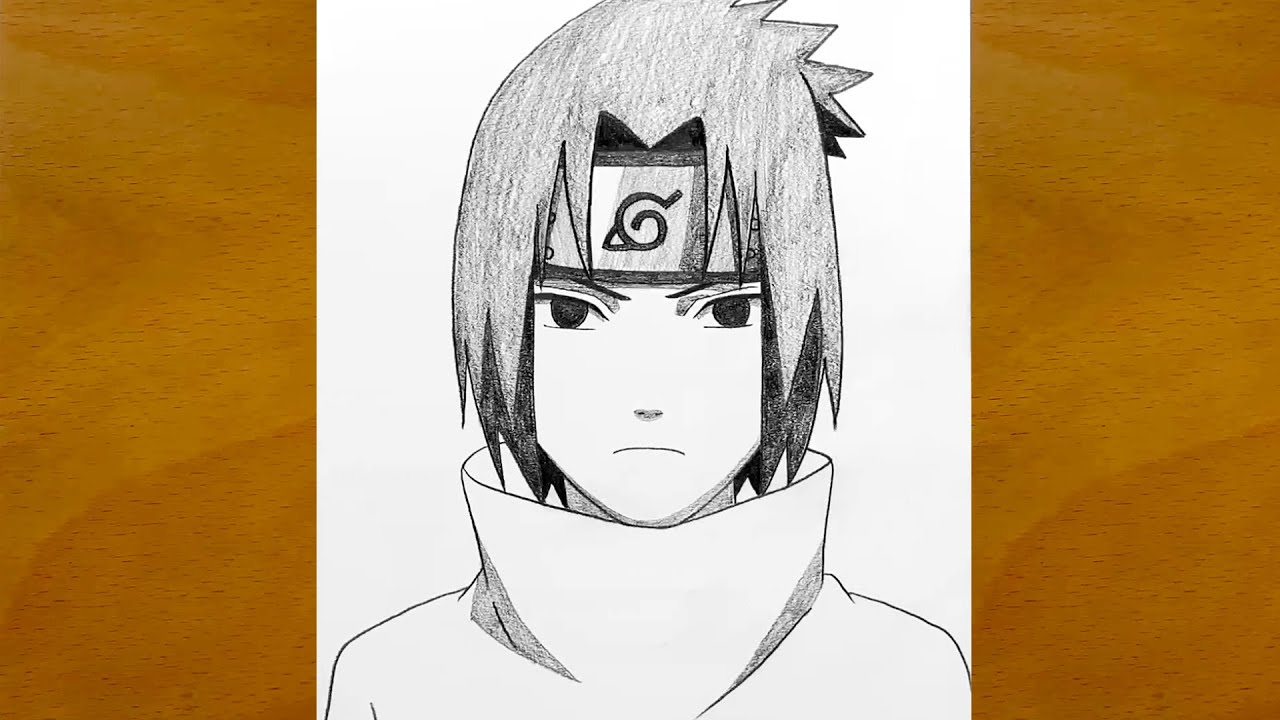 How to Draw Sasuke Uchiha || Naruto Drawing Step by Step || Easy Anime Art