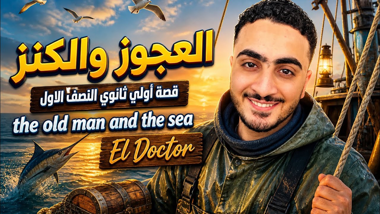 قصة أولي ثانوي انجليزي _ العجوز والبحر _ the old man and the sea #اولي_ثانوي #أولي_ثانوي #english 