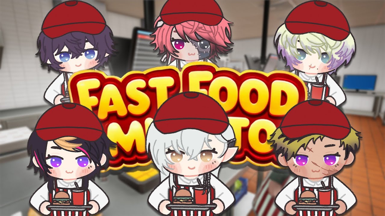 Hi, can I have your order? w/ Rosco, Shu, Vanta, Claude & Shoto【Fast Food Simulator】