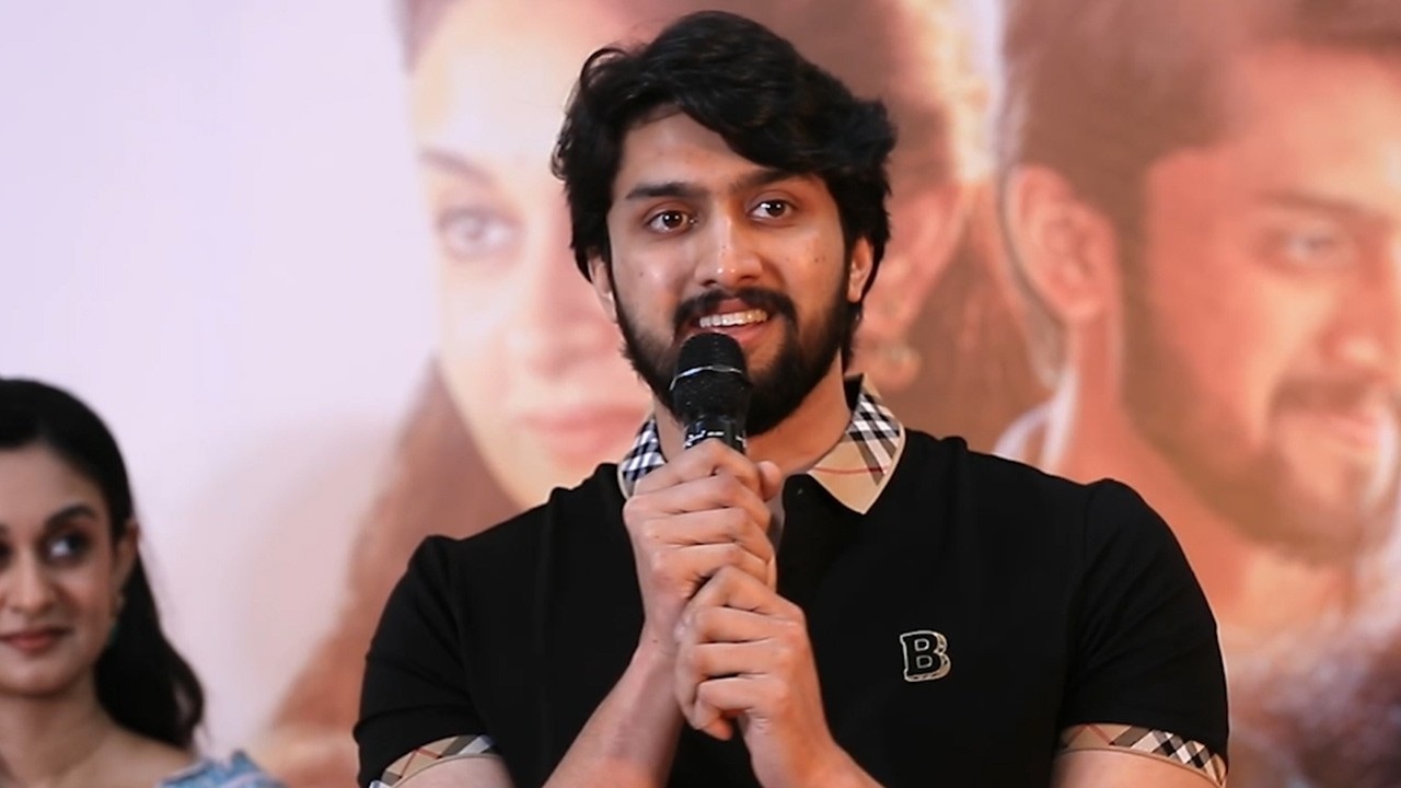 Hero Niranjan Speech at Seetha Payanam Thanks Meet | Aishwarya Arjun | Arjun Sarja