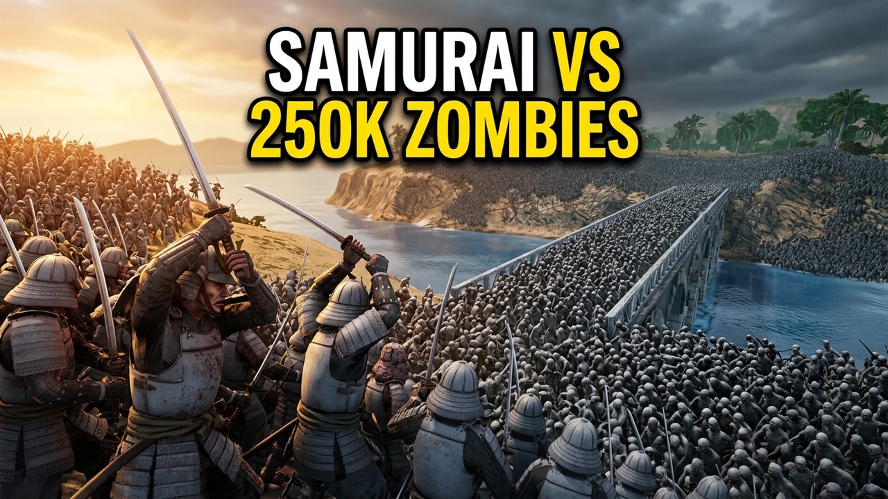 Can Samurai Defend Island From 250,000 Zombies  - UEBS 2