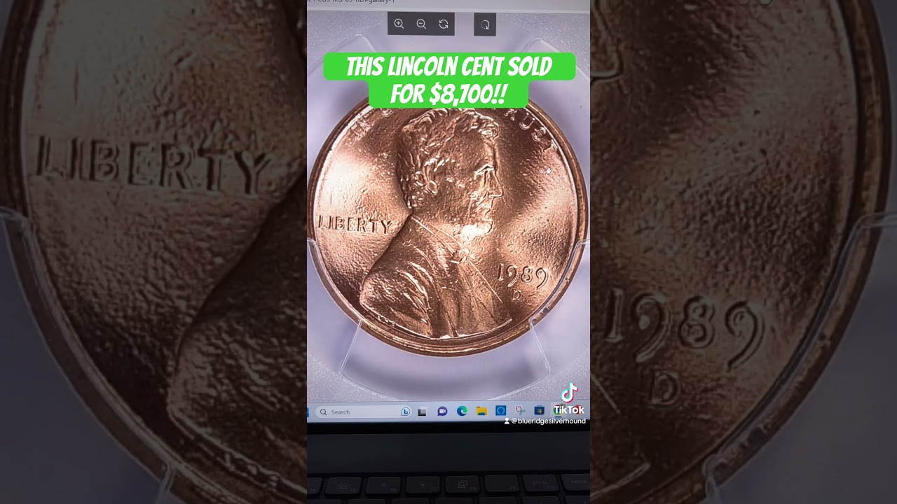 ONLY TWO KNOWN TO EXIST! Stunning 1989 Lincoln Cent Brings $8,700 At Auction! #shorts