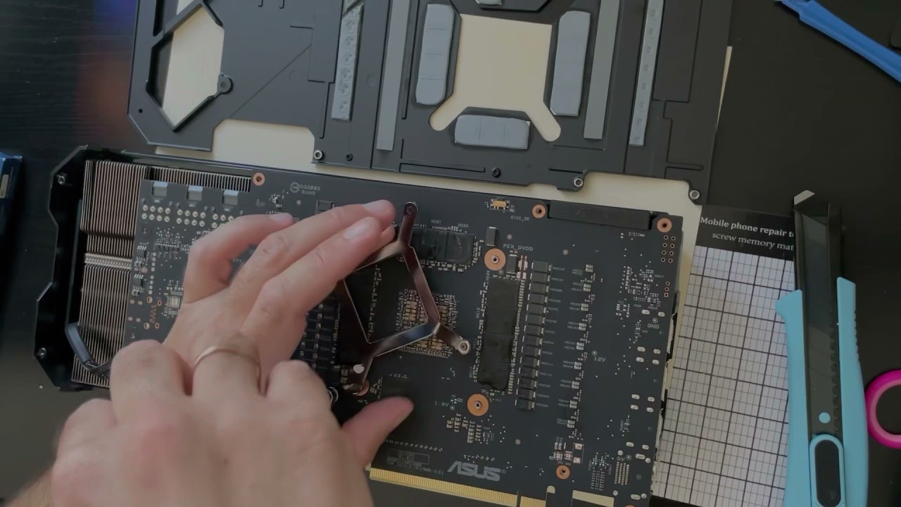 МЕНЯЮ ТЕРМОПРОКЛАДКИ НА ВИДЕОКАРТЕ ASUS 3090 | МАЙНИНГ 2021