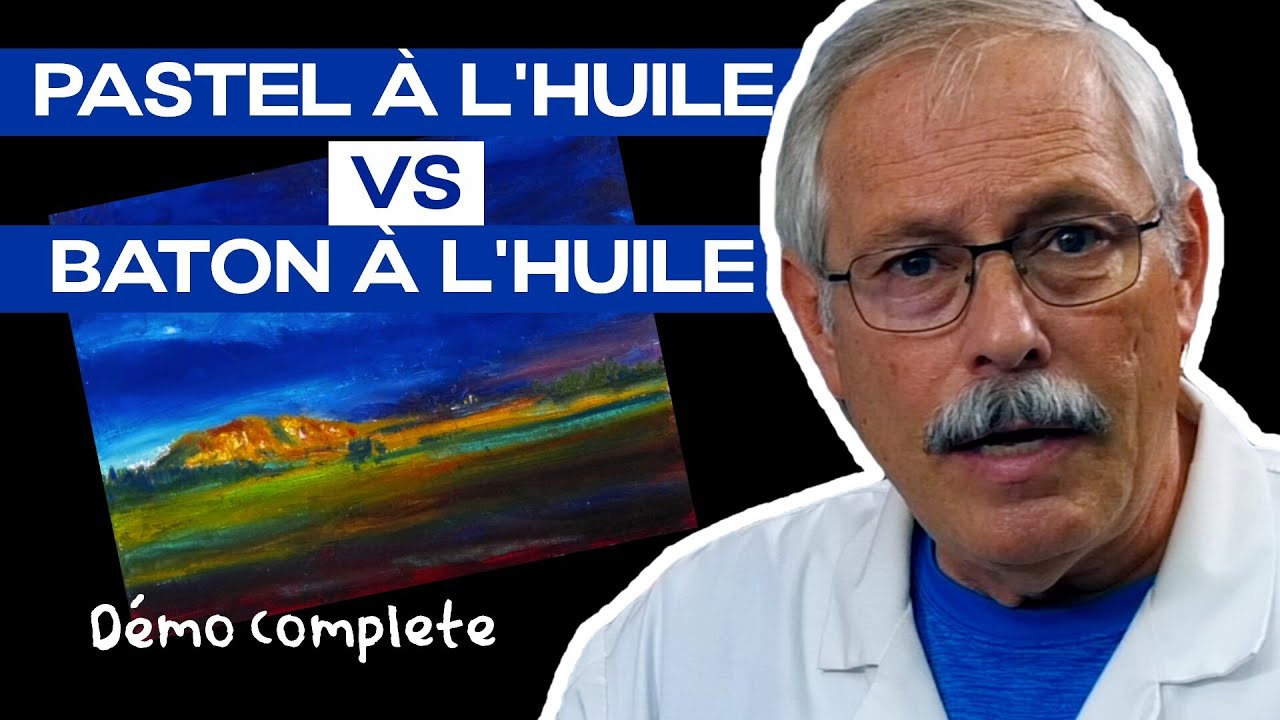 Bâtons à l'huile VS pastel à l'huile : différences et utilisations. Démonstration !