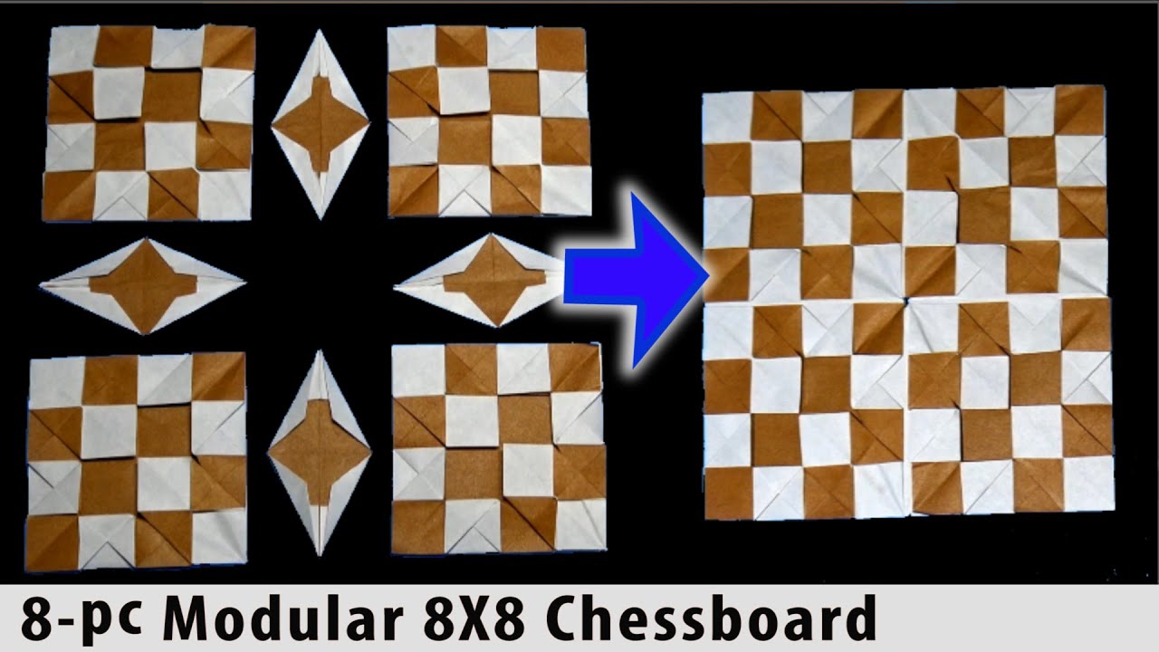 Modular Origami Chess Board & Flicker Boomerang