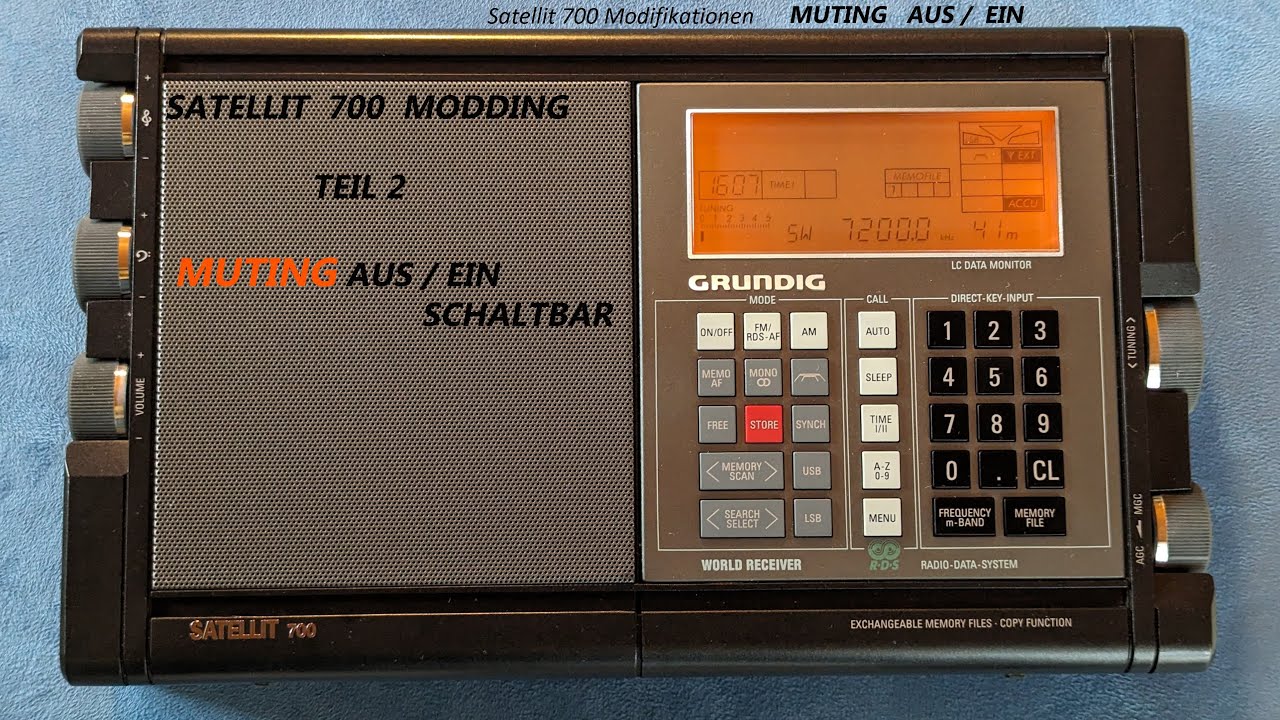 Grundig Satellit 700 TEIL 2 *  MUTING  AUS / EIN  *  Shortwave und FM Empfänger modifizieren  2024