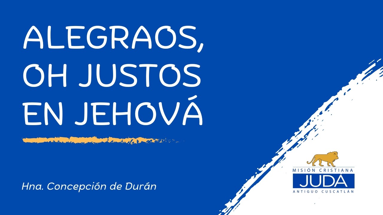 16|03|2026 LN Tema: Alegraos, oh justos en Jehová.