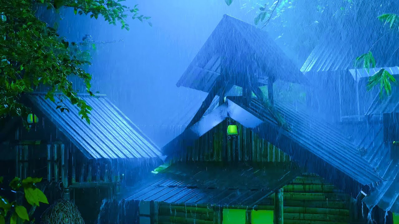 RAIN ON A TIN ROOF | Soothing Rain Sounds White Noise for Sleeping and Relaxing