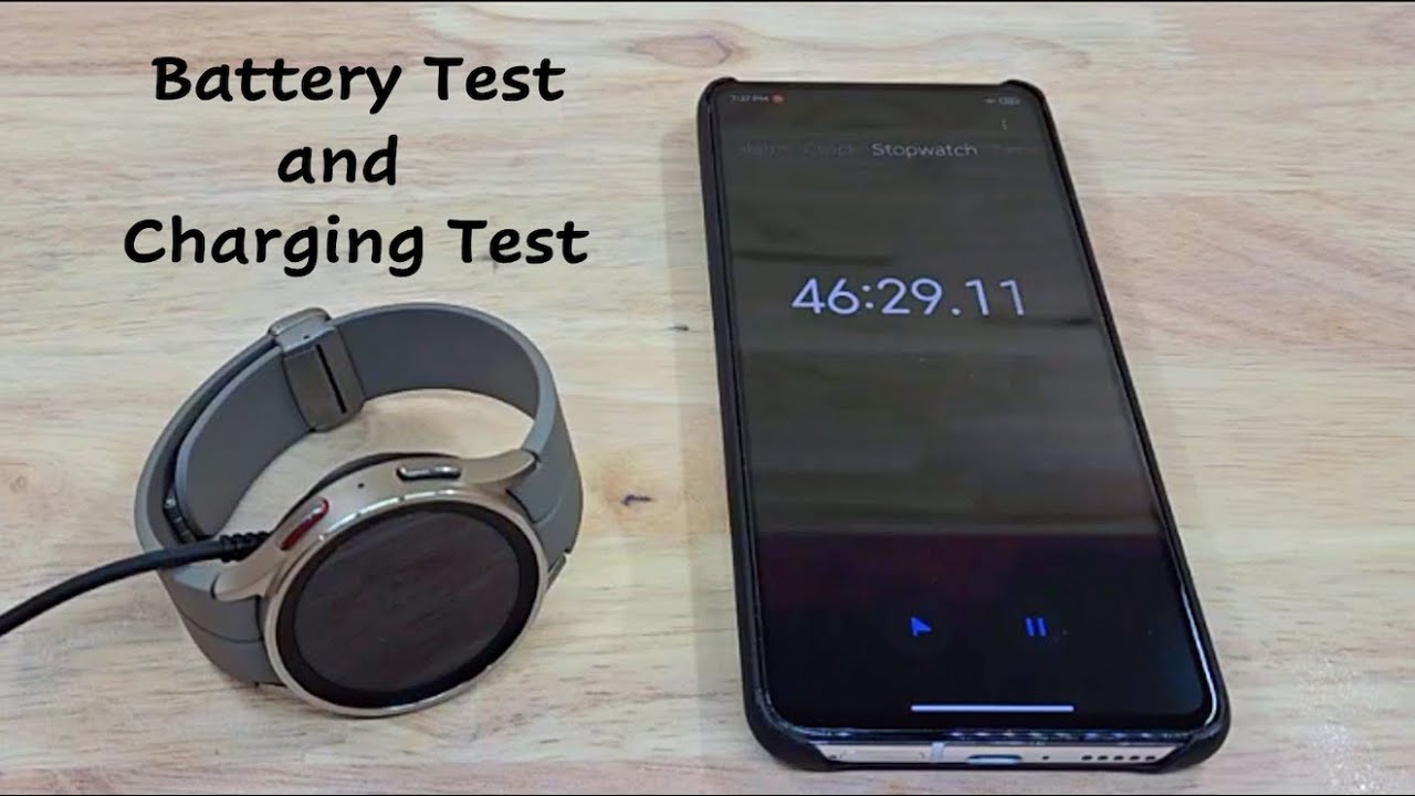 Samsung Watch 5 Pro Battery life and Charge test