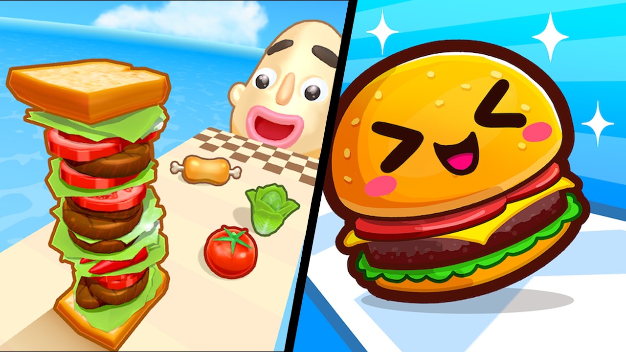Sandwich Runner vs Food Run - All Level Gameplay Android,iOS  #12