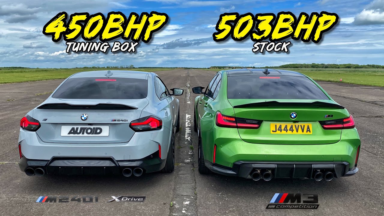 ТЮНИНГОВЫЙ BMW M240I X DRIVE мощностью 450 л.с. против СТАНДАРТНОГО M3 COMP мощностью 503 л.с.