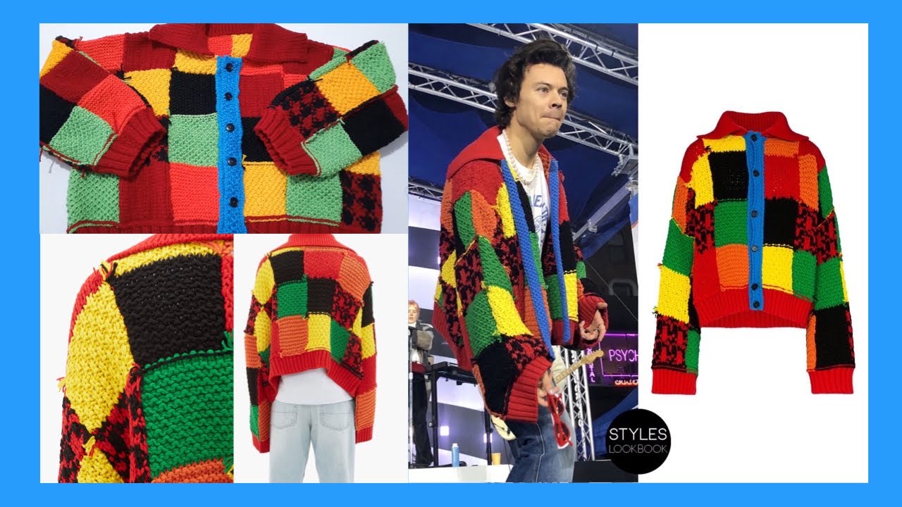HARRY STYLES SWEATER PT. 7 MANGAS Y ACABADOS ROJO Y AZUL || TEJIDO CREATIVA