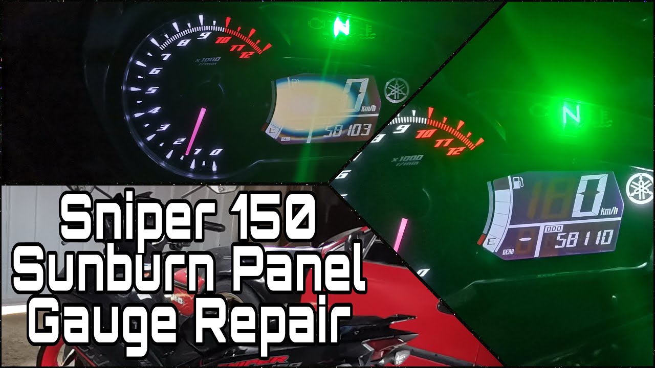 Panel Gauge Sunburn Repair | Sniper 150