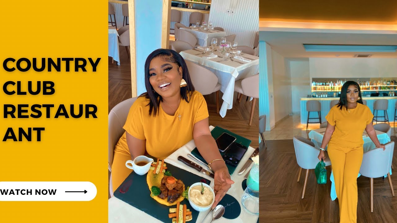 One of the most expensive restaurants in Ghana Ft Country Club Restaurant…