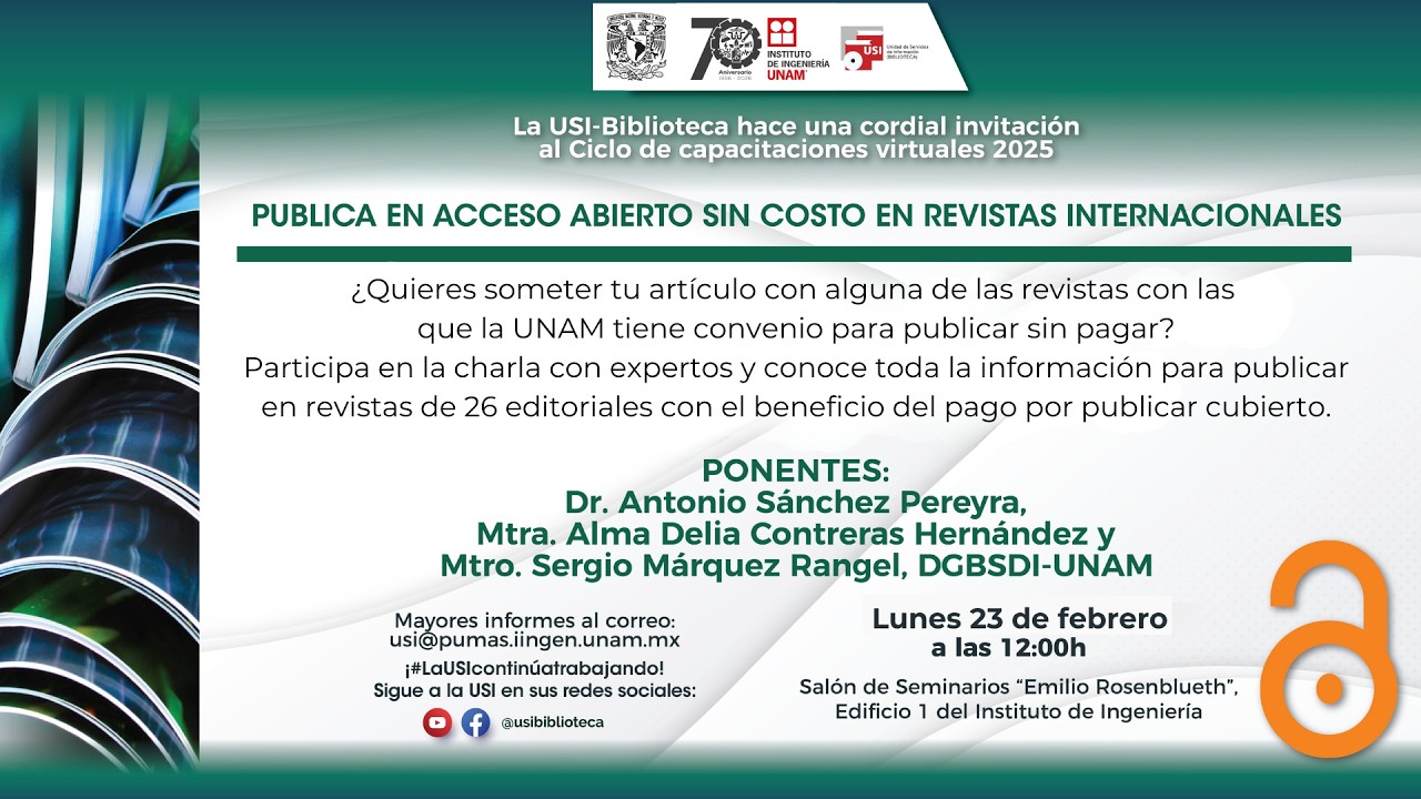 Publica en Acceso Abierto sin costo en revistas internacionales