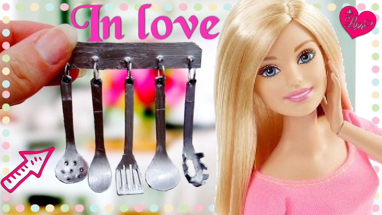 💖 Utensílios de Cozinha para Barbie com Pote de Sorvete. A Brincadeira fica mais Legal!!!👍