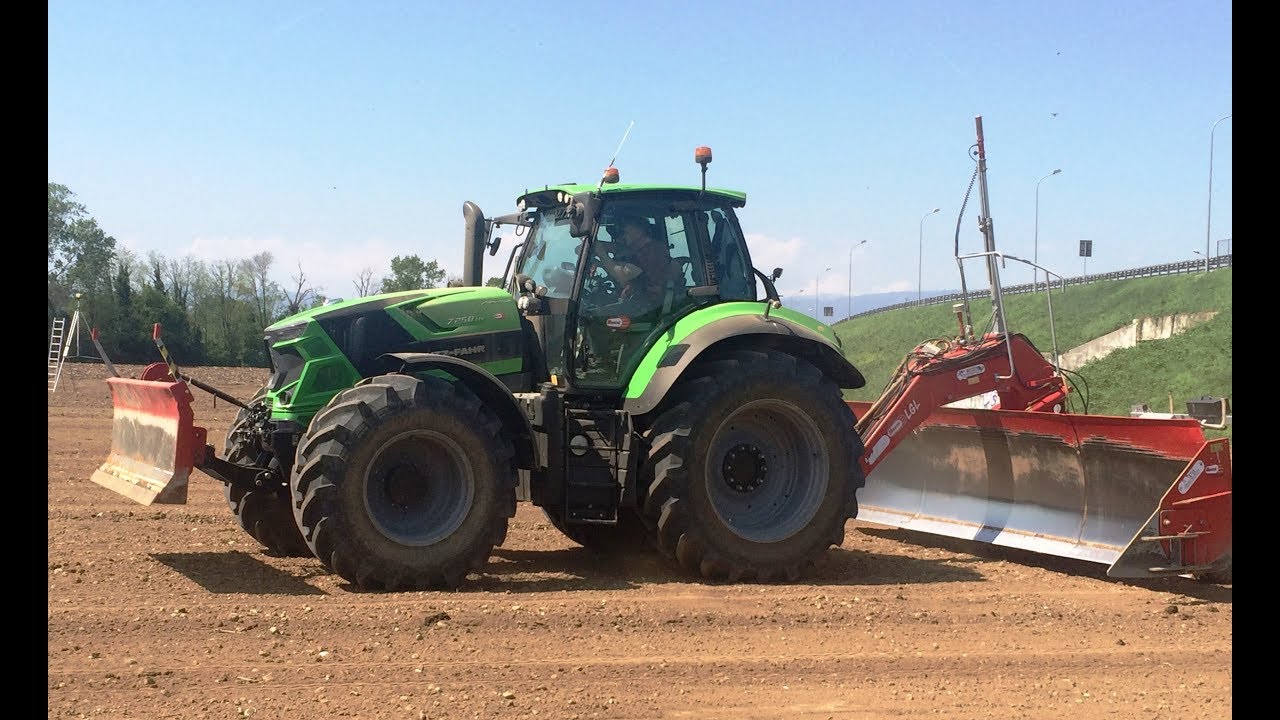 NEW DEUTZ FAHR TTV 7250 & LIVELLA LASER ROSSETTO AZIENDA LUISETTO