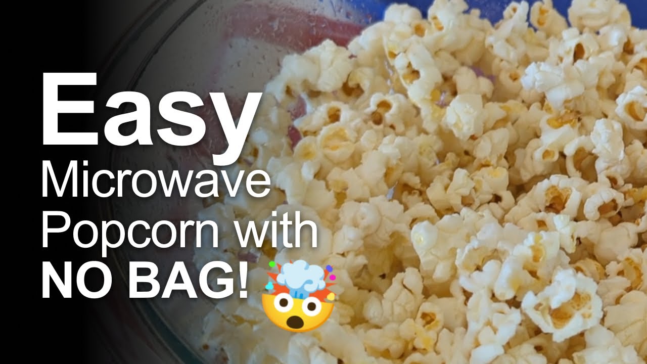 Easy Microwave Popcorn Treat With No Bag!