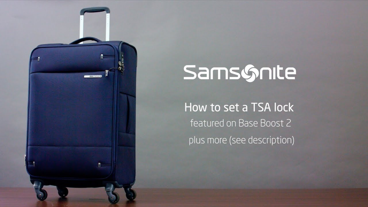 Samsonite Base Boost 2 - How to set the TSA Lock code