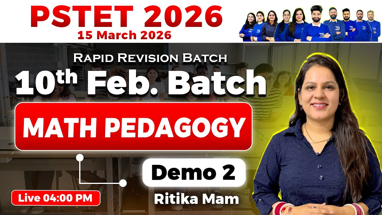 PSTET 2026 Math Pedagogy Demo 2 { 10 Feb 