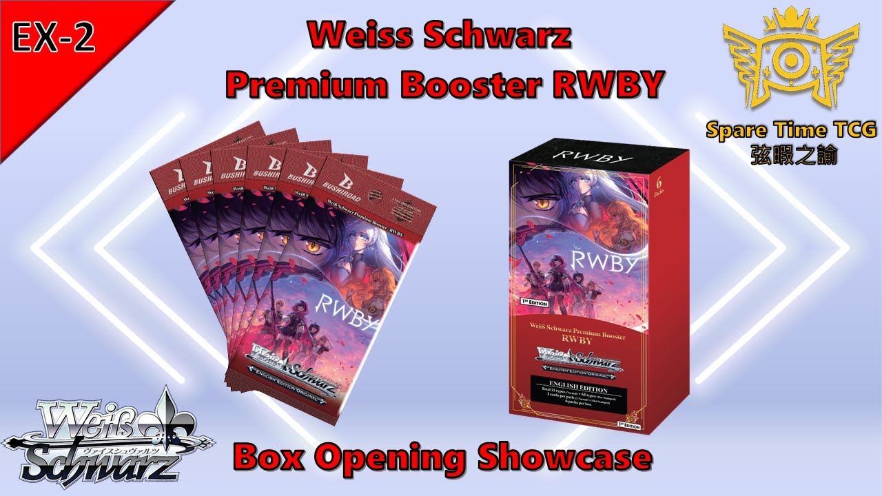 Opening Showcase: Weiss Schwarz Premium Booster RWBY | Spare Time TCG