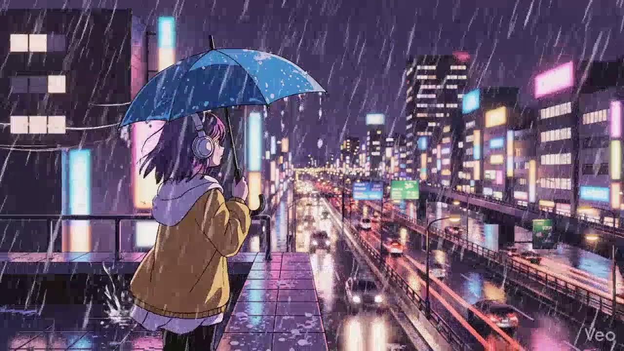 Rainy Night in Tokyo 🌧️ Lofi Beats for Study & Work