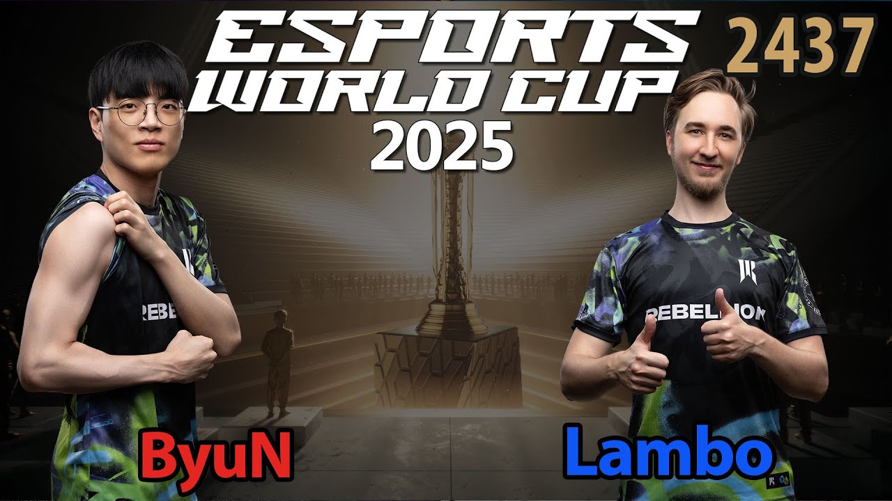 Wer kommt in Gruppe A? - 🇰🇷 ByuN (T) vs 🇩🇪 Lambo (Z) - Esports World Cup 2025 - Starcraft 2 - 2437