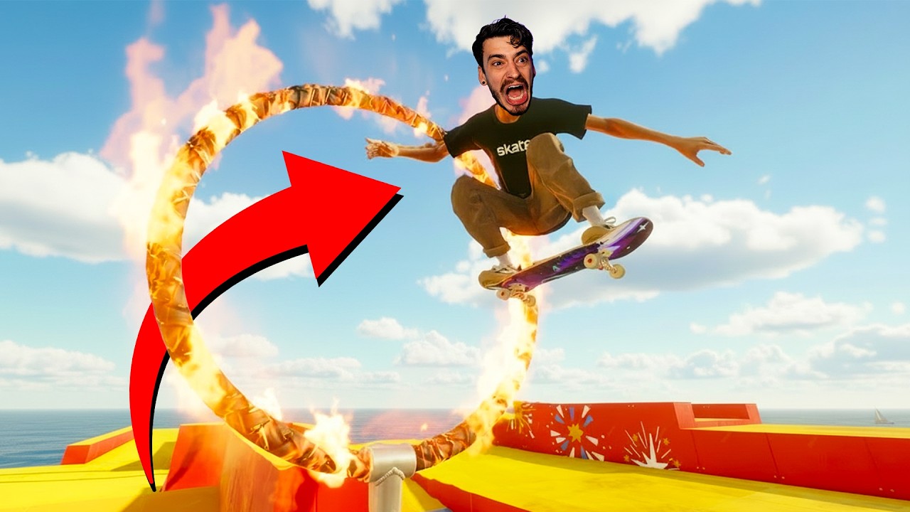 Skating Through a FIRE HOOP in Skate 4!