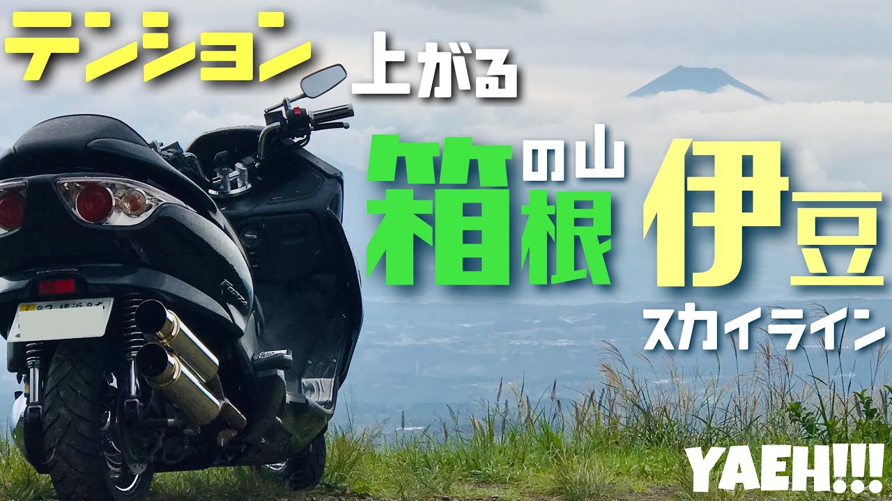 ビクスクで4時間で行ける箱根と伊豆スカイラインツーリング【ヤエー#6】ビッグスクーターフォルツァ250MF08/モトブログ