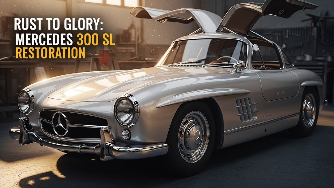 “Mercedes Benz 300 SL Restoration – From Rusty Wreck to Iconic Classic!”