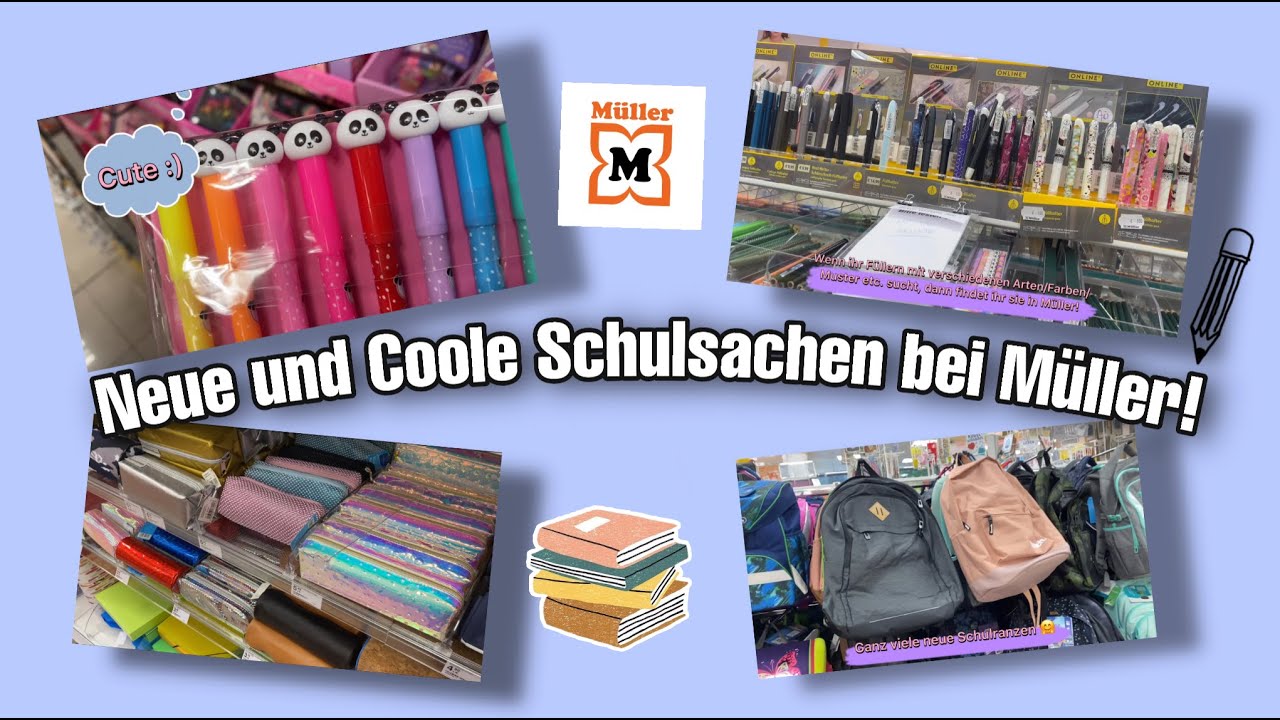 Neue und Coole Schulsachen bei MÜLLER! 😍📝 Vlog & Haul | Learn with Elina