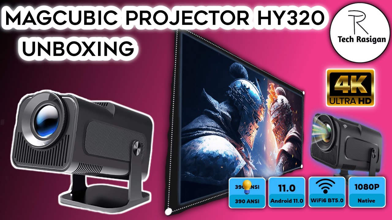 Magcubic HY320 Projector Unboxing: 1080p Native Resolution with 4K Support! #magcubic #4kprojector
