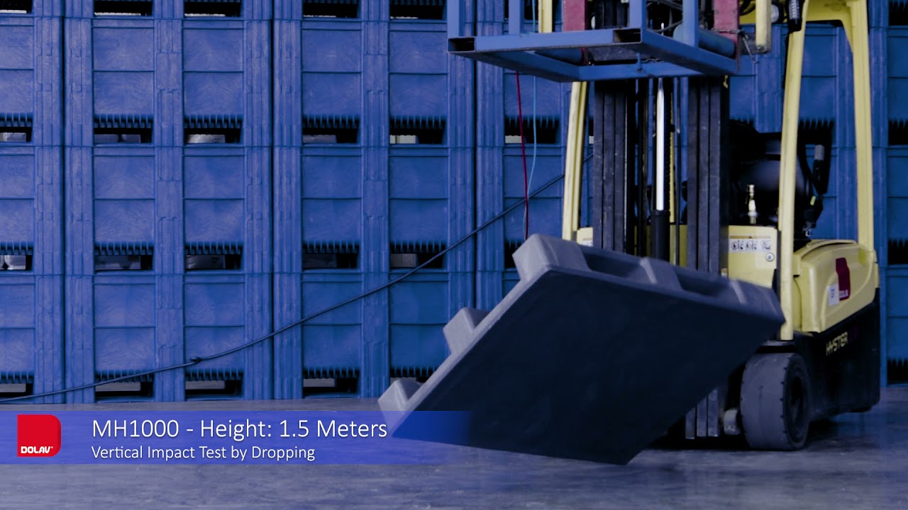 Dolav MH1000 Pallet Vertical Impact Test by Dropping