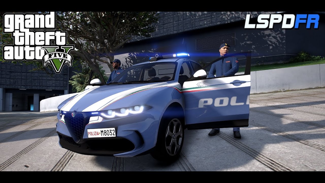 GTA V LSPDFR ITA -POLIZIA DI STATO IN CITTÀ- (ALFA ROMEO TONALE)