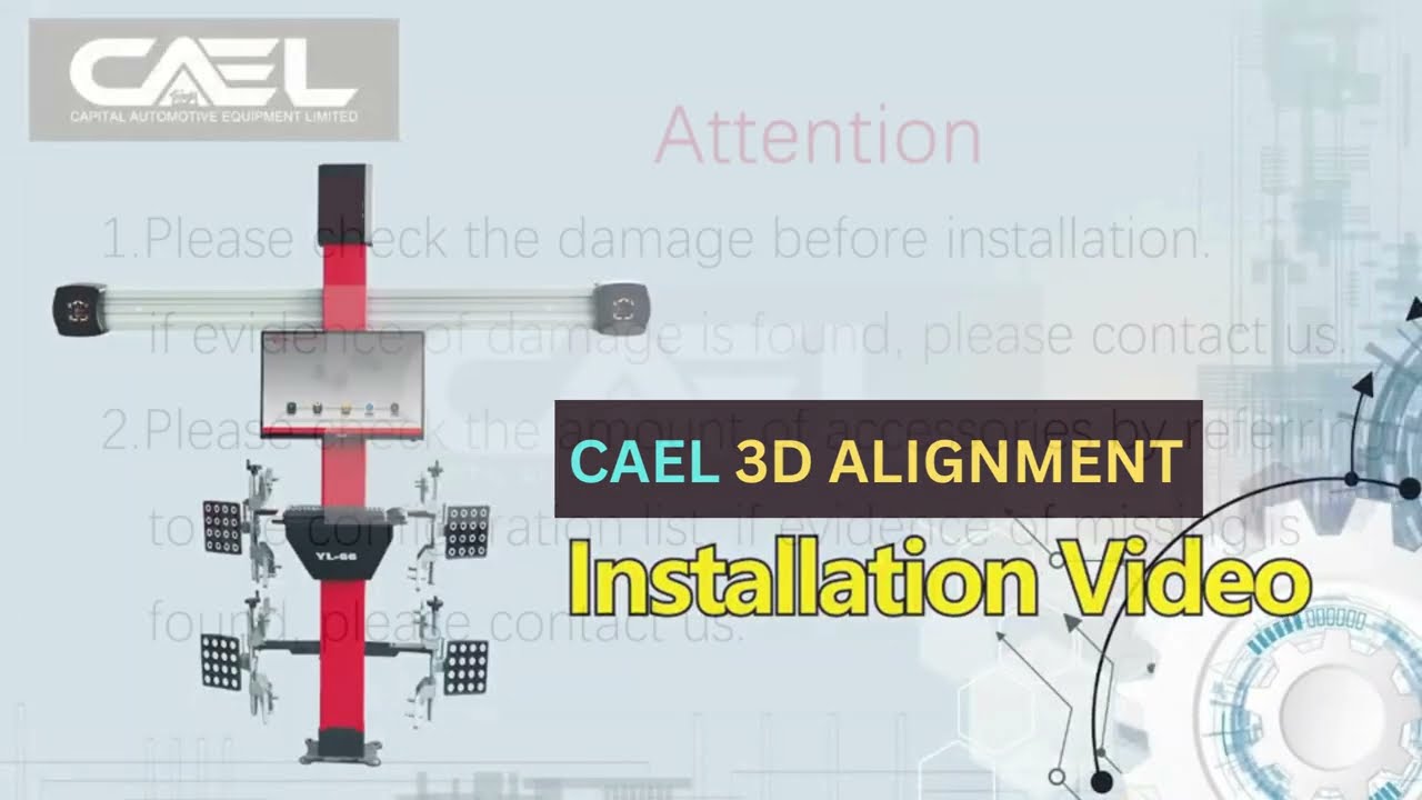 Installing a 3D Wheel Alignment Machine - How to do? - CAEL 3D Alignment- Warranty+ #garagesolutions