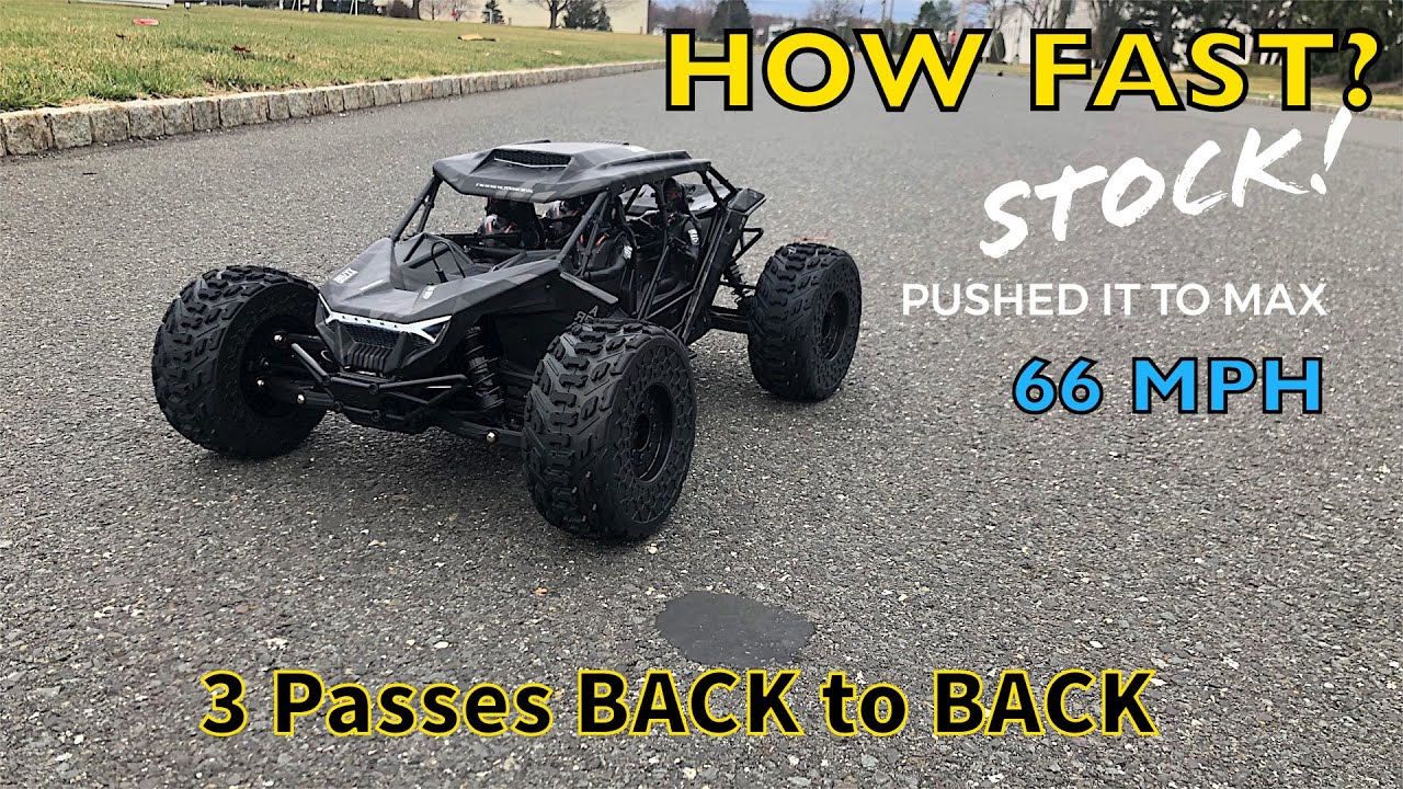 Arrma FireTeam 6s 15T pinion speed test 3 Passes back to back pushed it to MAXXX