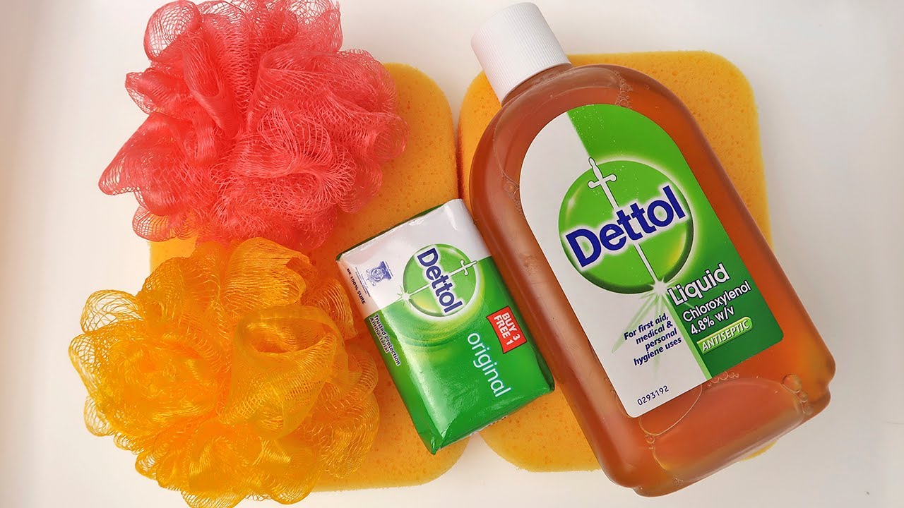 ASMR Dettol Sponge Squeezing | Dettol Liquid & Bar Soap | Foam Sounds ASMR